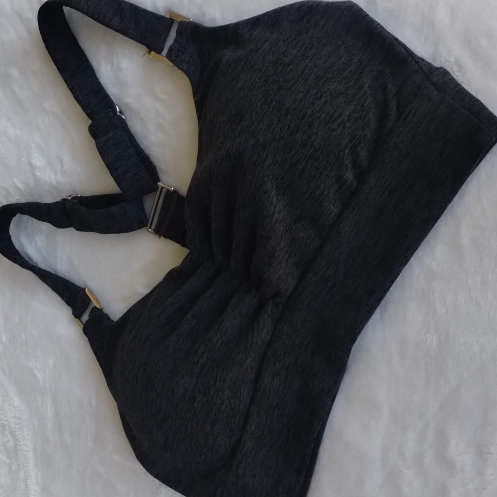 Bombshell Perfection Bra Graphite Heathered Charc… - image 1